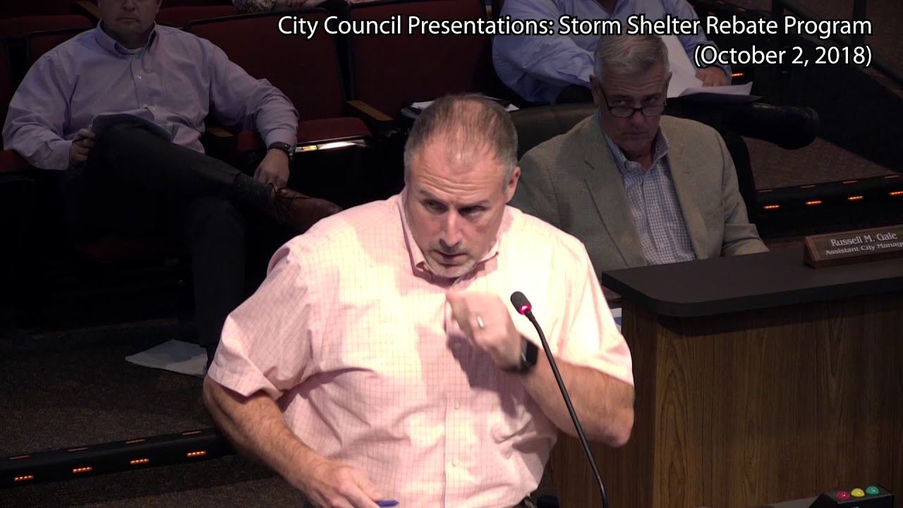 City Council Presentations Storm Shelter Rebate Program October 2 