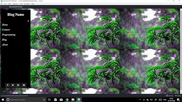 Fading side navigation with social media buttons using HTML , CSS and jQuery.