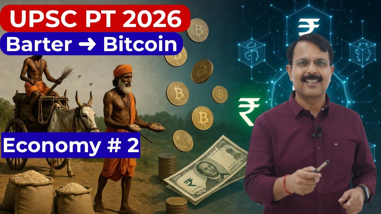 💱Evolution of Money | Economy Part - 2 | वस्तु विनिमय से बिटकॉइन तक ₿ | By Anil Sir