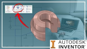 🔄Como hacer SÓLIDOS de REVOLUCIÓN en INVENTOR | Comando Revolución  en 1  minuto