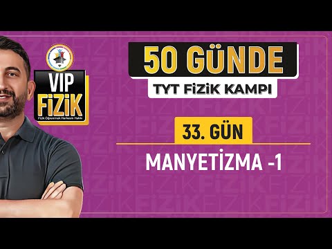 50 Günde TYT Fizik Kampı | 33.Gün 1.Video | Manyetizma -1 | 2024 | #vipfizik