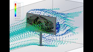SolidWorks - Расчёт ветровой нагрузки (#FlowSimulation & Simulation )