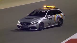 Full lap with the Medical car SakhirGP 2020, with Bernd Mayländer aboard the Safety Car