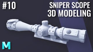 3D Scope Modeling Tutorial - Sniper Scope pt.10 #AbhiSculpts #Scopemodelling Wealth