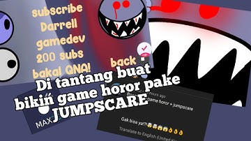 DI TANTANG BIKIN GAME HOROR + JUMPSCARE!! || max2d