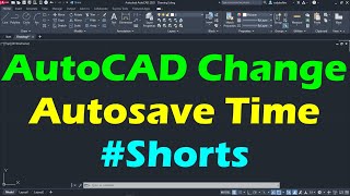 AutoCAD Change Autosave Time #Shorts