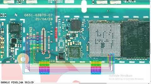 GOOGLE PIXEL 4A 5G LCD Black LCD Light No Lcd Grapic  Ways Problem Hardware Solution #borneoschemati