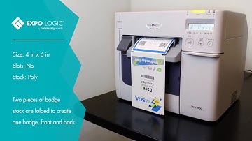 Expo Logic: 4x6 Badge Print, Front and Back