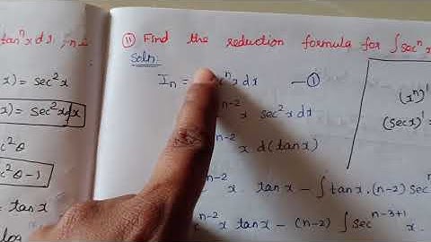 Reduction formula 11 # integral calculus # TAM3A