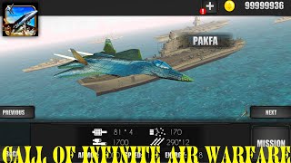 Call Of Infinite Air Warfare - PAKFA Game Changer Kills 7 Aircrafts screenshot 5