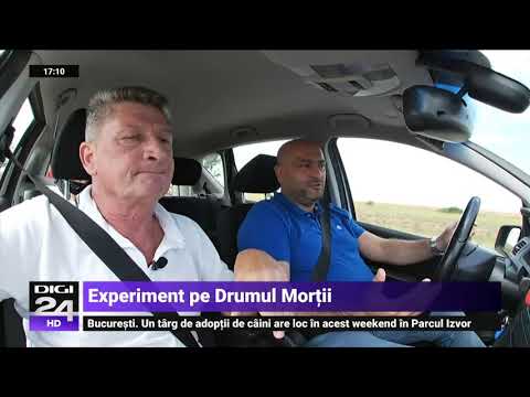 Experiment Digi24 pe „Drumul Morții”. Cum reacționează șoferii când conduci prudent