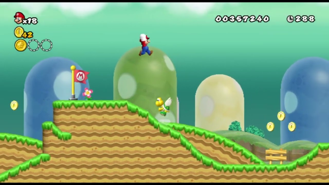 ❋ Еще одна игра Super Mario Bros. Wii - Часть 2 | Этим рыбам так делать не положено (Мир 1)