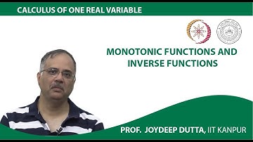 Monotonic Functions and Inverse Functions