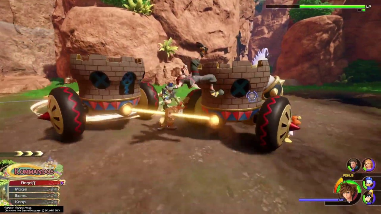 Kingdom Hearts III - Chaos Carriage (Kingdom of Corona mini boss fight) - YouTube