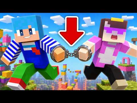 おかんと手錠で繋がれたままアスレチックしたらクリアできる？【まいくら / マインクラフト】