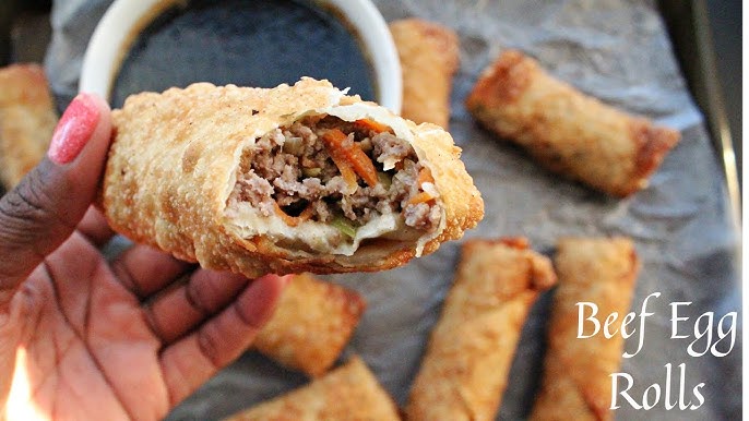Vegetable and Chicken Egg Rolls — COOKING WITH THE PAN