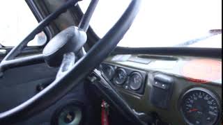 Inside UAZ 452...