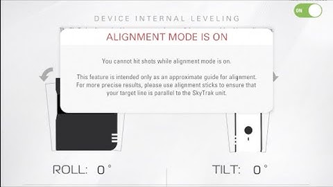 SkyTrak Quick Tip: Alignment Mode