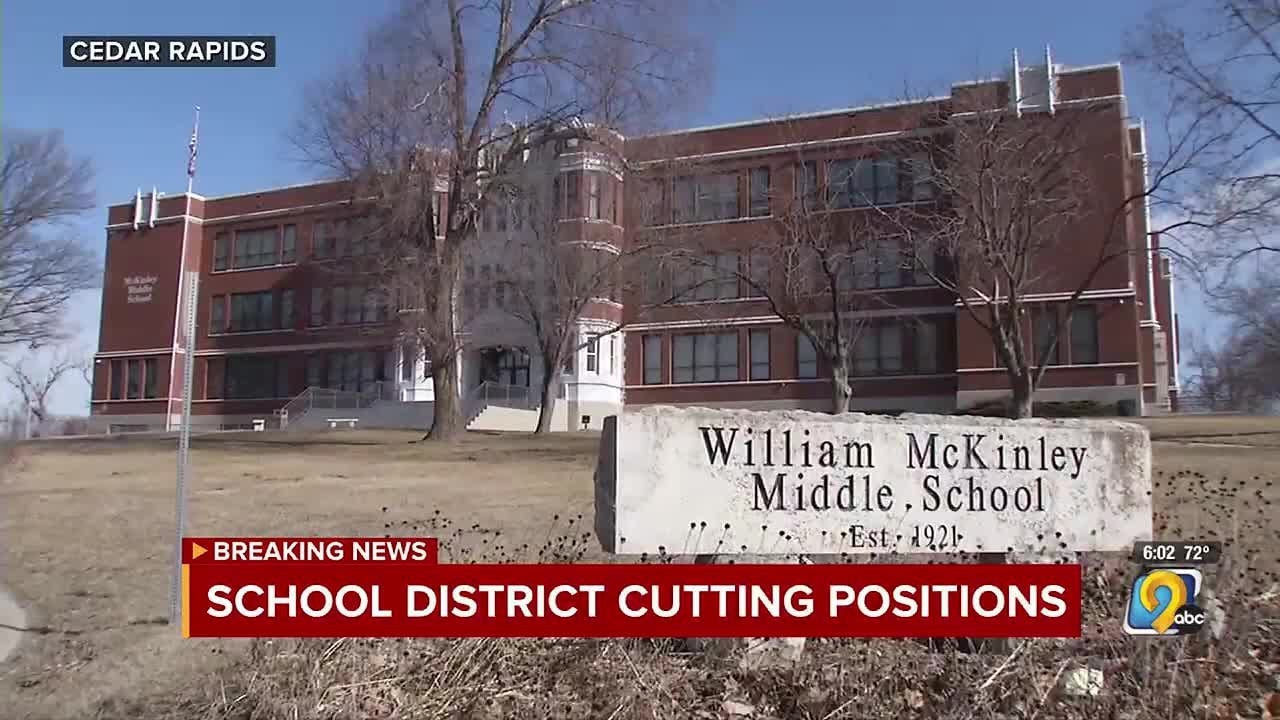 Cedar Rapids Community School District to reduce 6% of its staff ...