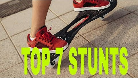 WAVE BOARD STUNTS AND TRICKS and ripstick