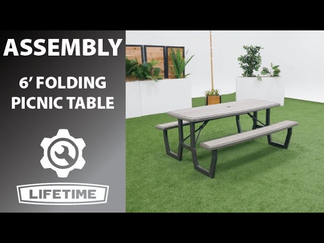 Lifetime 6' Folding Picnic Table