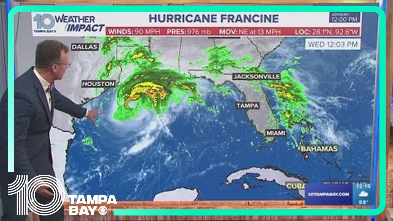 Tracking the Tropics: Hurricane Francine nears landfall in Louisiana ...