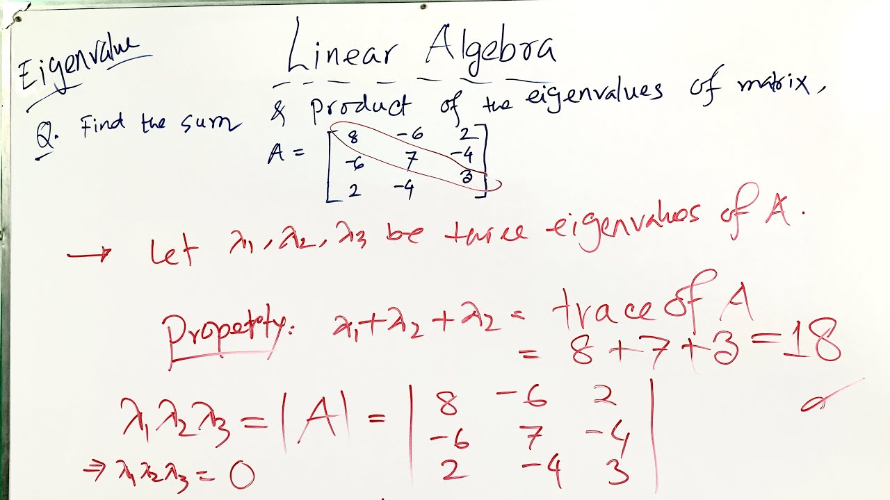 Eigenvalues problem solving || Linear Algebra in Bangla - YouTube
