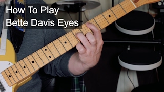 Video thumbnail of "'Bette Davis Eyes' Guitar Lesson"