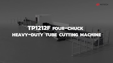 【HGTECH】Four-Chuck Heavy-Duty Tube Cutting Machine Automatic Loading and Unliading without Tailing