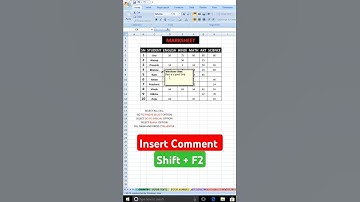 😱Insert Comment in MS Excel #shorts #shortsfeed #youtubeshorts #trending #viralshorts #viralvideo