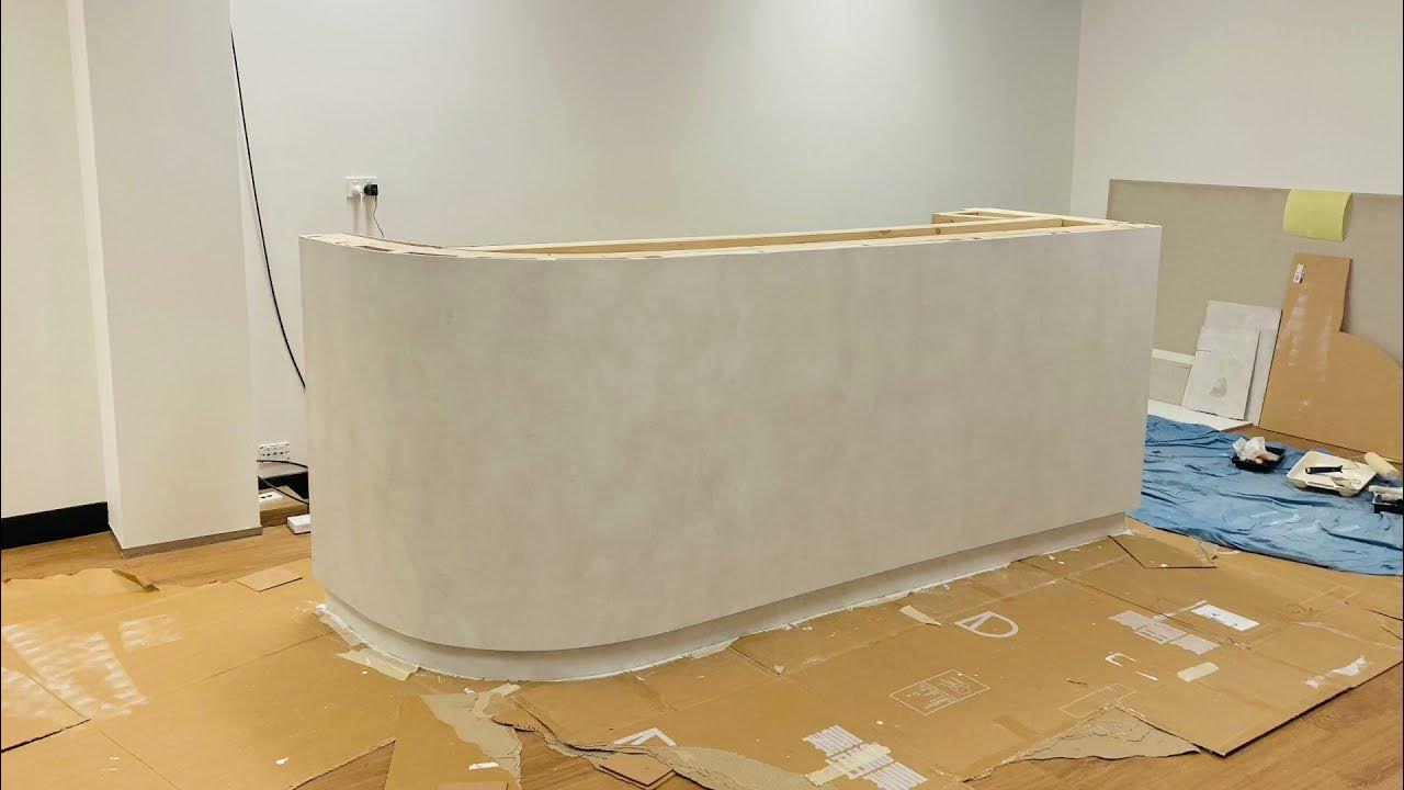 Painting Reception Desk! YouTube