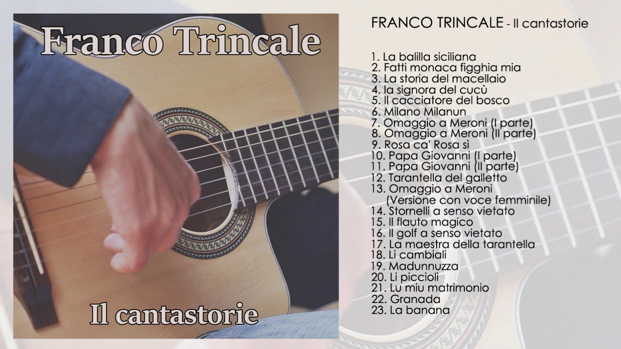 Franco Trincale - Il cantastorie - YouTube