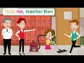 Teacher tom avenges ella  simple english story  ella english