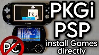 PKGi now on PSP | How to download games DIRECTLY to PSP ( No PC required )