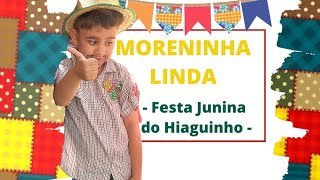 Hiaguinho dançando MORENINHA LINDA | Tonico e Tinoco | Primeira apresentação na escola