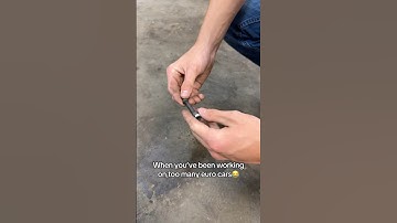 When you work on too many European cars. T20 torx is twisted #cars #mechanic #euro #bmw #volkswagen