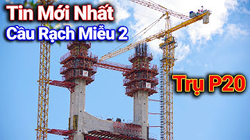 Tin Mới Nhất Cầu Rạch Miễu 2 | Lắp Ván Khuôn Đổ Trụ P20 Nhìn Từ CỒN THỚI SƠN | Động Cơ & MMCC