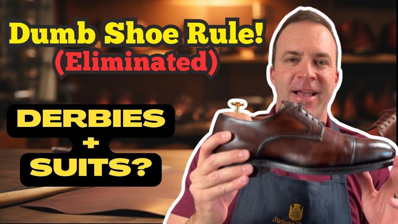 Tired of the “no derbies with suits” rule? Same. In this Prime Dude episode, I show why certain derby dress shoes absolutely work with tailoring—and when an Oxford is still the better call. We compare last shapes, leather, color, broguing, and sole choices (leather vs rubber) so you can pack one versatile pair for business travel and still look sharp at formal meetings.What you’ll learn
• The real reason derbies are labeled “less formal” (and the exceptions)
• How the Last shape, leather type, and detailing change a shoe’s dressiness
• When a sleek derby beats an Oxford for versatility on the road
• Smart suit pairings: navy, gray, plaid, seasonal fabrics, and suede
• Why rubber soles are now dress-code friendly—and practicalProducts mentioned (add your links)
• Carlos Santos Black Cap-Toe Derby (James Bond–style) – https://www.santosshoes.com/en/shoes-for-man/lace-up-shoes/derby-shoes-for-men/michael-7201
• Carlos Santos Guimarães Brown Derby – https://www.herring-shoes.com/carlos-santos/9381_rubber-soled-derby-shoes/guimaraes
• TLB Mallorca Oxford (wingtip, hatch grain) – https://www.tlbmallorca.com/products/oxford-picasso-hatch-grain-dark-brown-110
• Allen Edmonds Park Avenue (black cap-toe Oxford) – https://www.allenedmonds.com/product/mens-park-avenue-cap-toe-oxford-dress-shoe-3023014/black-leather-ec4001390?partnerid=pla_google_standardshopping&gclsrc=aw.ds&gad_source=1&gad_campaignid=22560279019&gbraid=0AAAAAD-dbXHSJUy3j5BX-V_IfFSTFZNI2&gclid=CjwKCAjw3tzHBhBREiwAlMJoUnlPtH0BXu5lscOzkIzTbi2sUXsQD_mHpGQN3gk3sVu_9IFW5howbhoCkVoQAvD_BwE
• Blackbird “Luke” Derby (black pull-up) – https://us.blkbrdshoemaker.com/products/luke-blucher-black-hidro-pullup
• Bridlen Suede Oxford Wingtip – https://bridlen.com/products/oxford-wingtip-dark-snuff?_pos=28&_sid=17b194b85&_ss=r
• Charles Tyrwhitt Burgundy Polo – https://www.charlestyrwhitt.com/us/smart-jersey-polo---wine/JEP0317WNE.html?cgid=shirts-polo-shirts&pf=browse#searchtype=text&searchterm=polo&cgid=shirts-polo-shirts&start=1Chapters (add exact timestamps after upload)
00:00 Intro: Killing a bad shoe rule
00:40 Oxford vs Derby: What actually changes formality
01:25 Sleek black derby (Carlos Santos) with suits—why it works
02:15 The “too casual” derby: Blackbird Luke example
03:05 Fabric & texture: how your suit changes the shoe choice
03:45 Suede Oxford = Oxford construction, casual vibe
04:30 Design cues that make a derby look formal (last, cap toe, finish)
05:25 When to choose black vs brown with navy/charcoal
06:05 Travel reality: packing one pair for suits + smart casual
07:05 Rubber vs leather soles in 2025 dress codes
08:00 Side-by-side recap: which derbies pass the suit test
08:50 Final guidelines + Q&A promptDrop a comment with the derby you wear with suits (brand/last) and your suit fabric. Like/subscribe for weekly wear-tested menswear reviews. Stay prime.