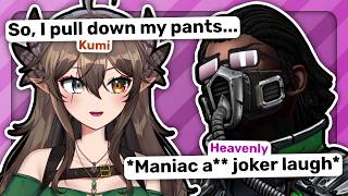 Heavenly laughed uncontrollably at the most disgustingly funny story Kumi has ever shared...