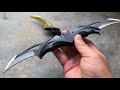 Batman dual blade spring assisted pocket knife