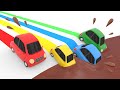 Learn colors with cars  3d  kids cartoon  color songs  games  lotty friends
