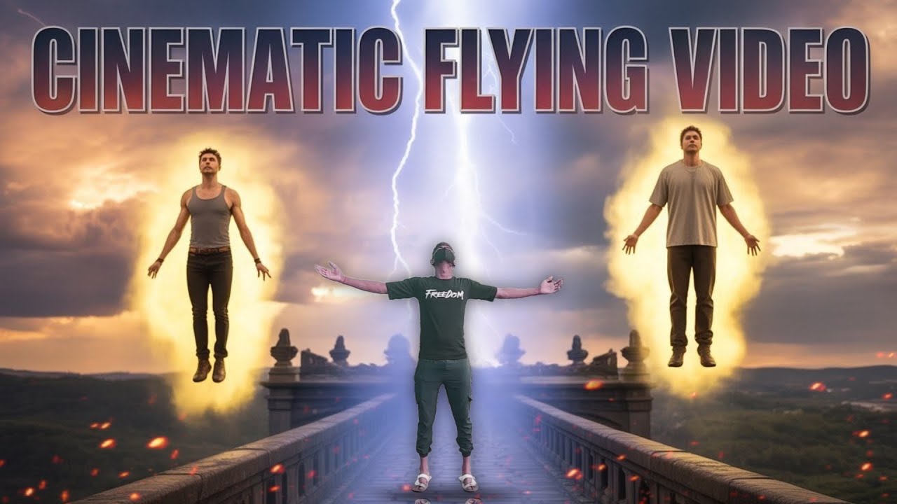 🚁 Create Your Own Flying Video in Minutes! 🔥 | Trending Video Idea 2025 ✨