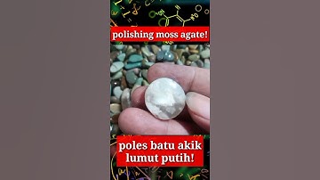Polishing moss agate gemstone #shorts #batuakik
