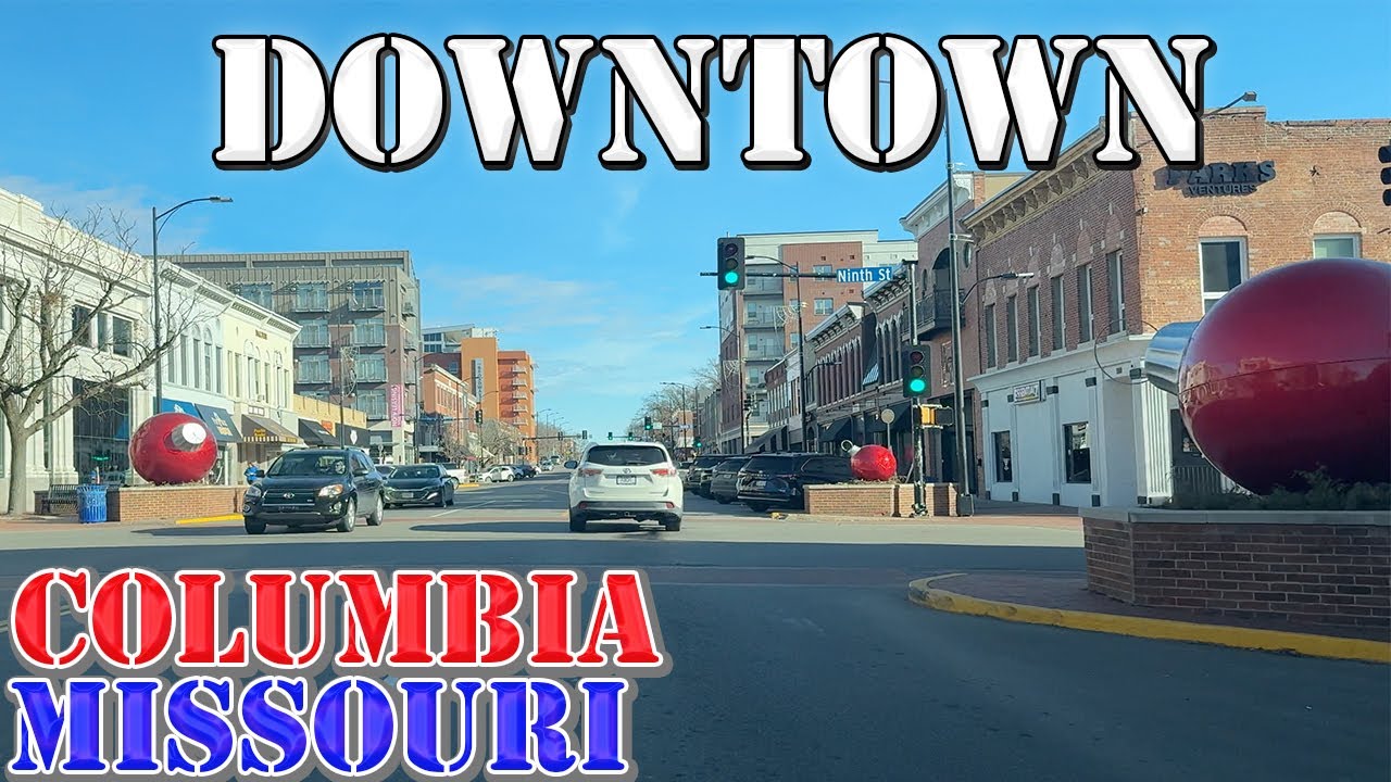 Columbia - Missouri - 4K Downtown Drive