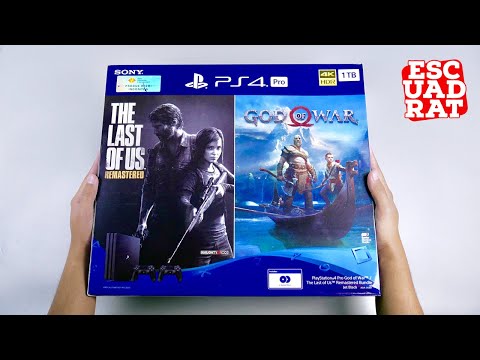 Unboxing PS4 Pro God of War u0026 The Last of Us Remastered Bundle indonesia, Playstation 4 Pro 1TB 4K