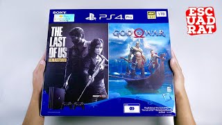 Unboxing PS4 Pro God of War & The Last of Us Remastered Bundle indonesia, Playstation 4 Pro 1TB 4K