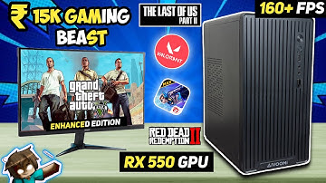 ₹15,000 Gaming PC Build – Intel i5 + RX 550 | Insane 160 FPS in Valorant & GTA V!