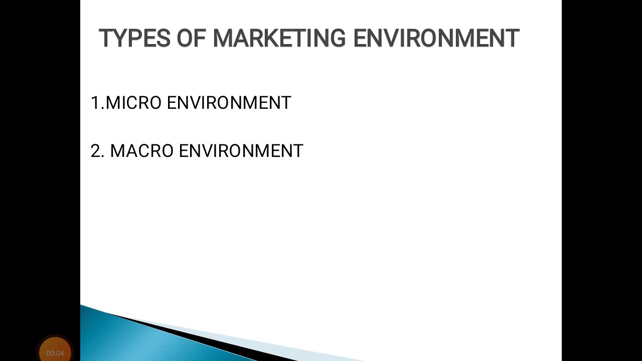 macro environment คือ New Micro Environmental factors