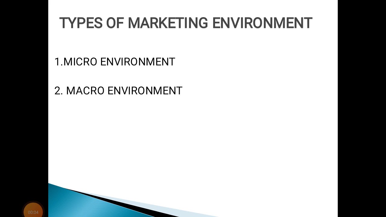 macro environment คือ  New  Micro Environmental factors