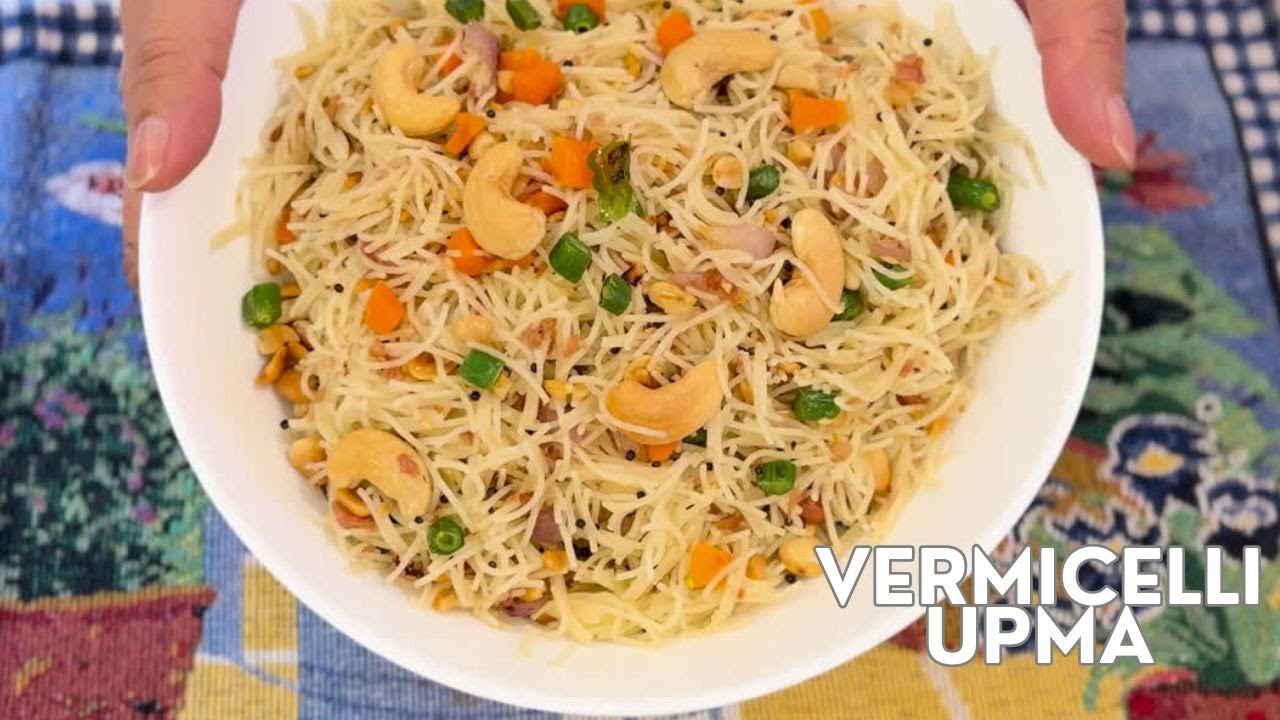 10-Min Healthy Vermicelli Upma | Perfect Breakfast Recipe 🥣